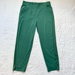 Athleta Brooklyn Green Cropped Ankle Pants
